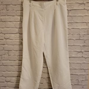 Shein white Corduroy high waisted pants size 2x